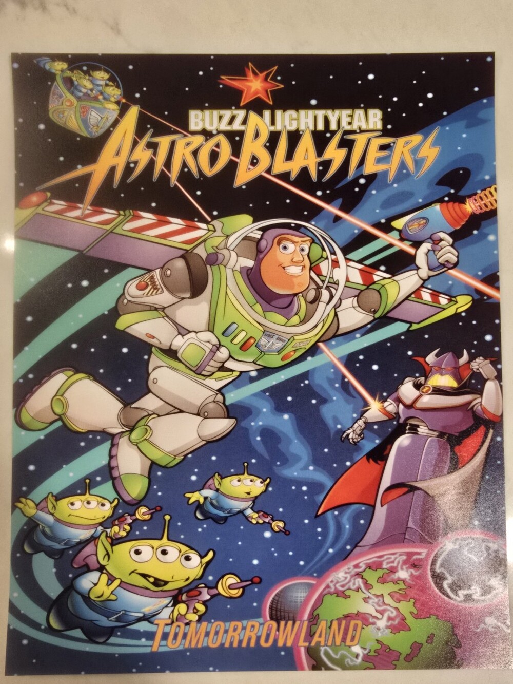 Buzz Lightyear Astro-Blasters Poster - Bright Space Artwork